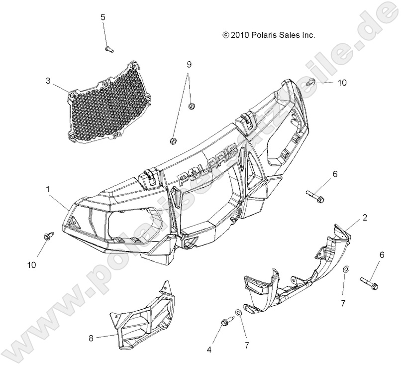 BODY, FRONT BUMPER and MOUNTING