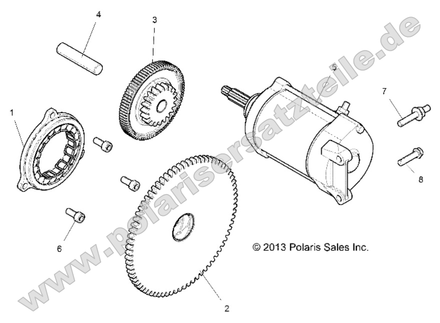 Engine, Starter Engine, Starter