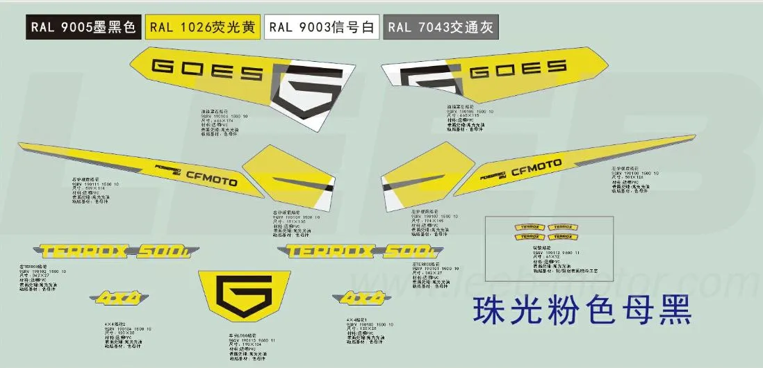 Aufkleber schwarz-gelb