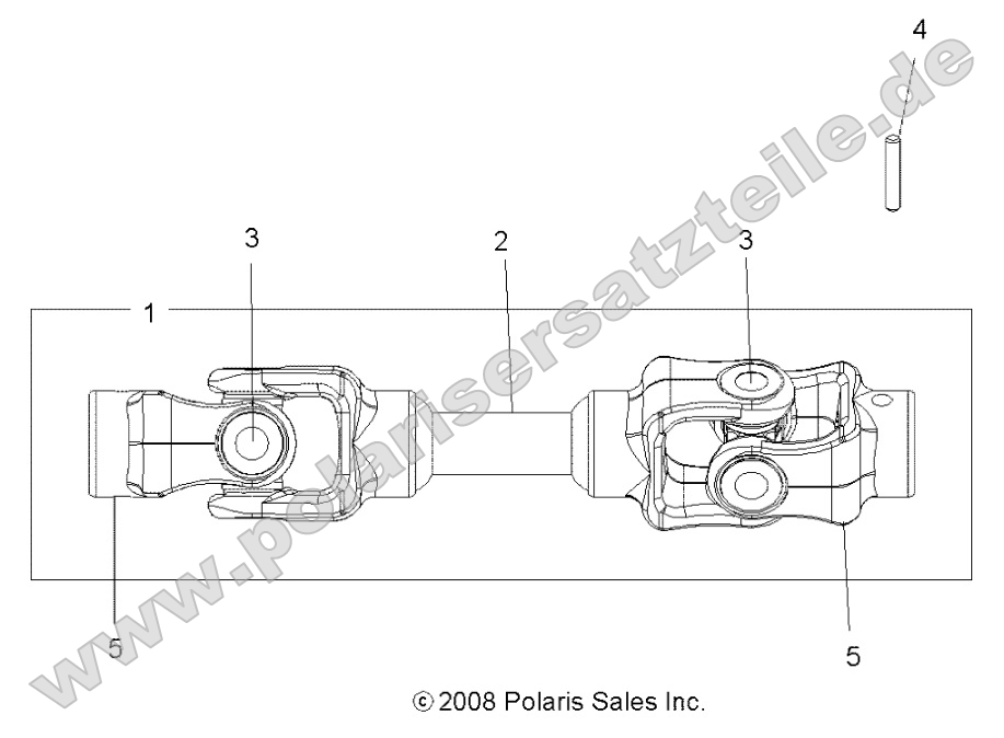 Drive Train, Mid Prop Shaft