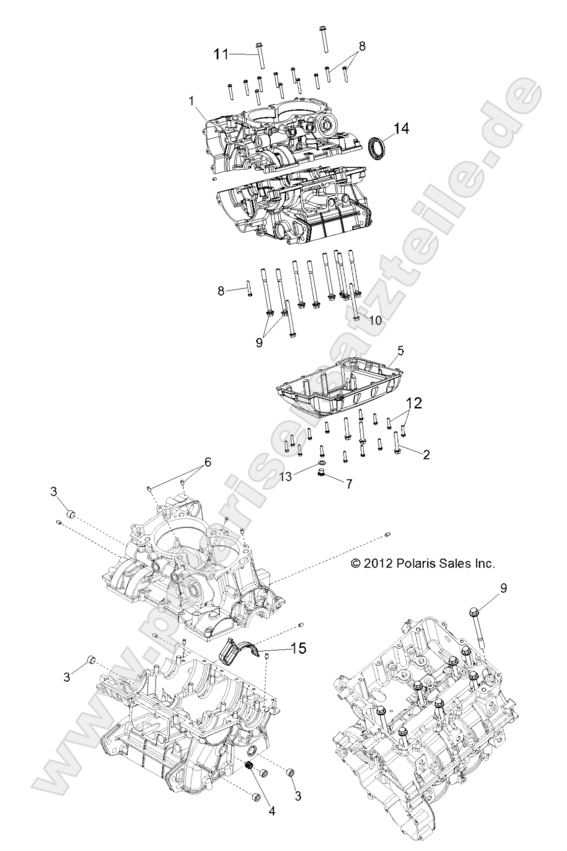 ENGINE, CRANKCASE