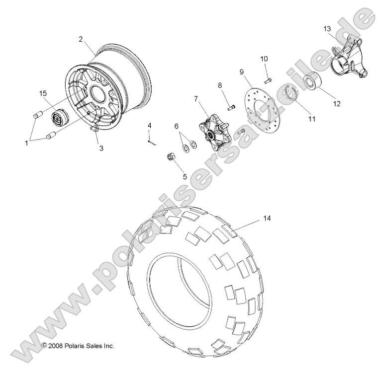 WHEELS, REAR WHEELS, REAR