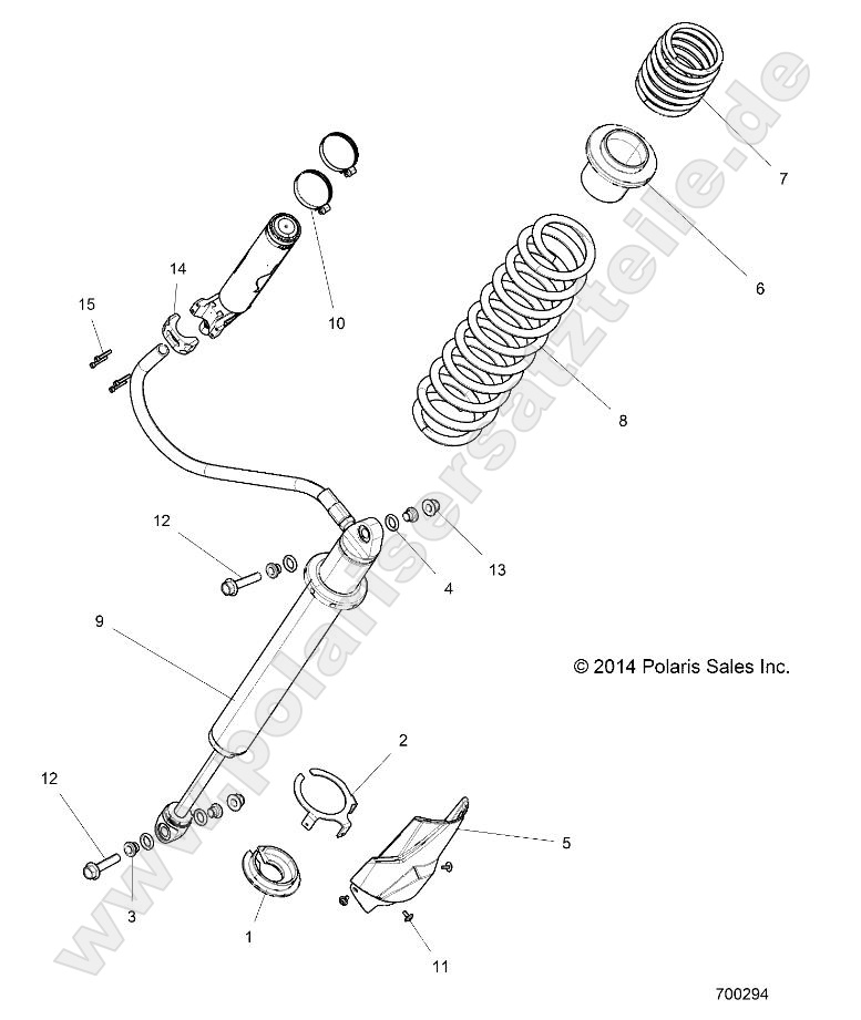 SUSPENSION, REAR SHOCK MOUNTING SUSPENSION, REAR SHOCK MOUNTING