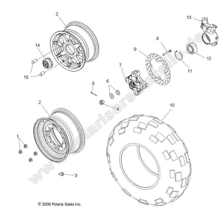 WHEELS, FRONT WHEELS, FRONT