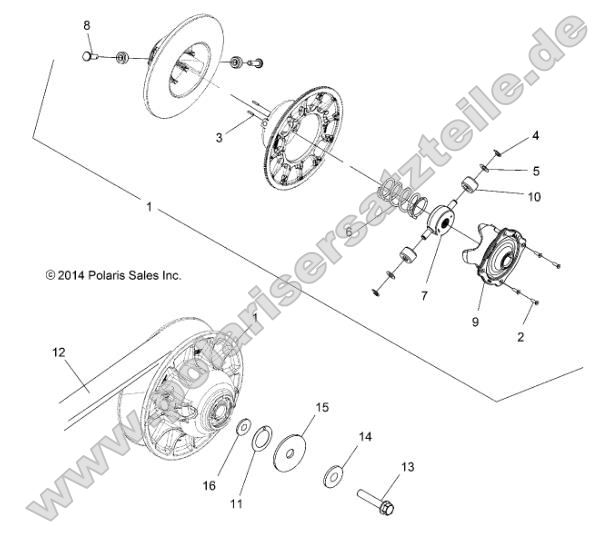 Drive Train, Secondary Clutch