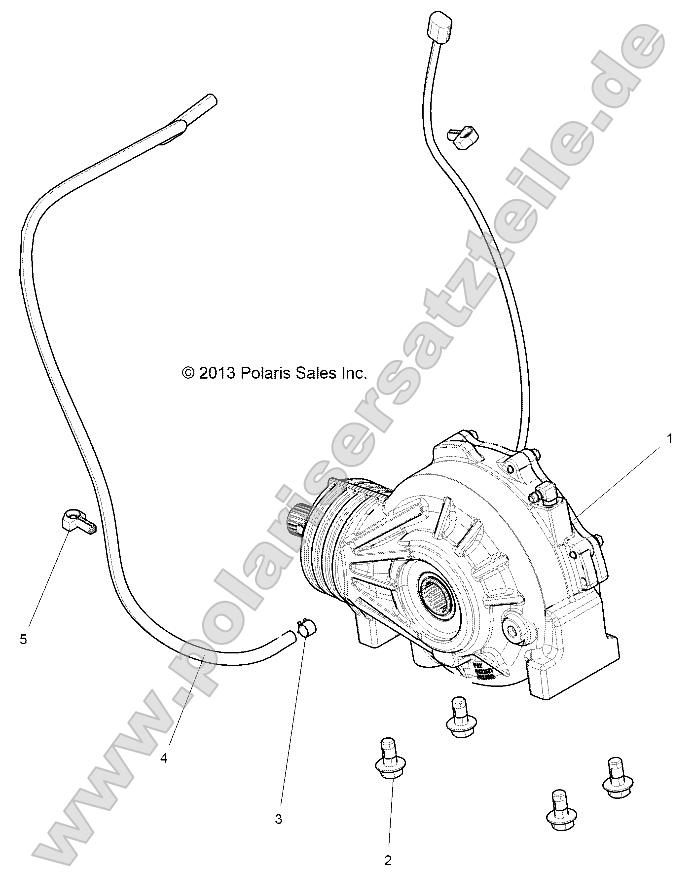 Drive Train, Front Gearcase Mounting Drive Train, Front Gearcase Mounting