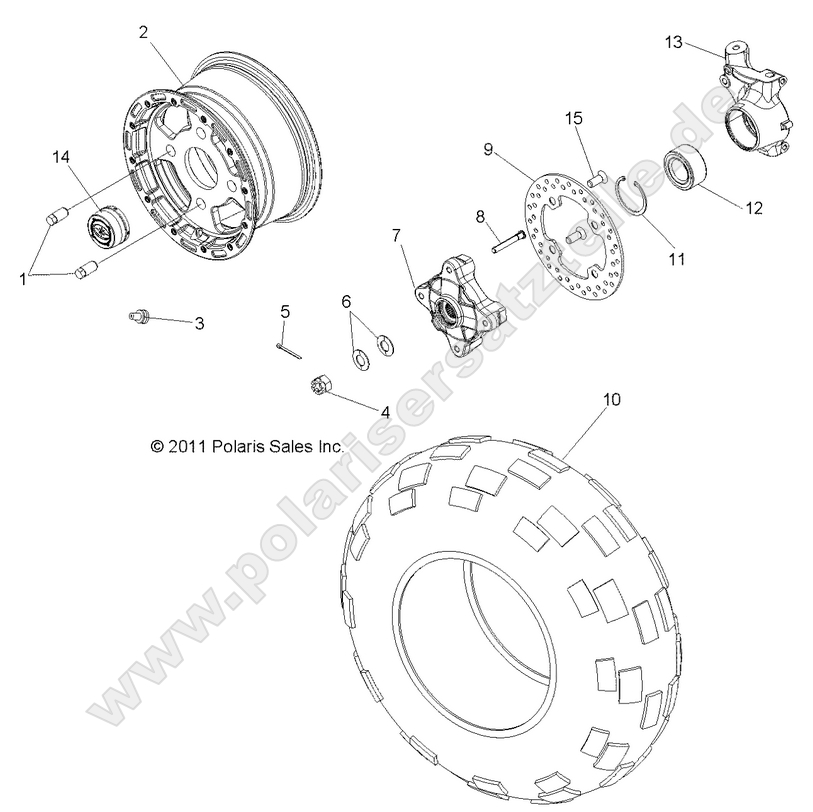 WHEELS, FRONT WHEELS, FRONT