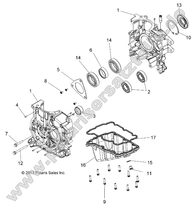 Engine, Crankcase Engine, Crankcase