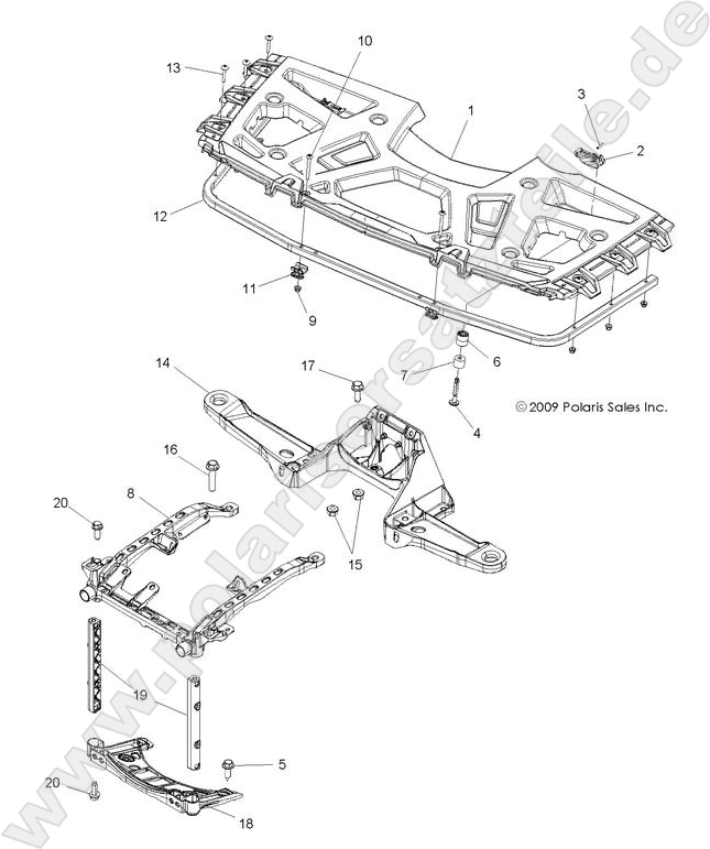 BODY, FRONT RACK and SUPPORTS BODY, FRONT RACK and SUPPORTS