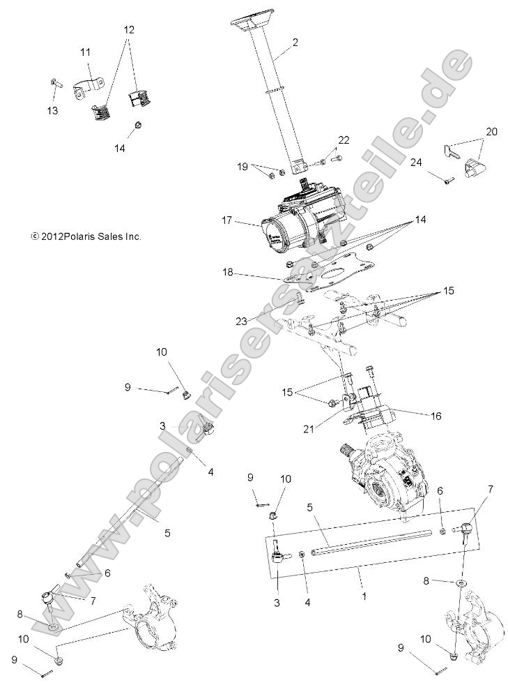 Steering, Steering Post Asm.