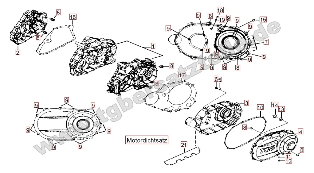 Motorgehäuse Motorgehäuse
