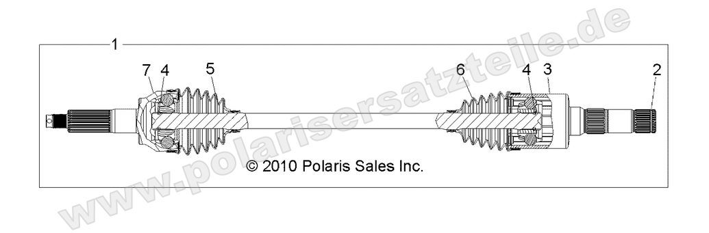 DRIVE TRAIN, REAR HALF SHAFT, RH DRIVE TRAIN, REAR HALF SHAFT, RH