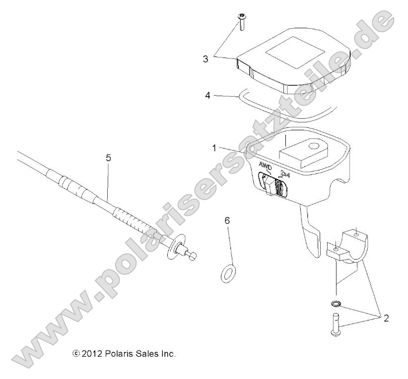 Steering, Controls, Throttle Asm. and Cable