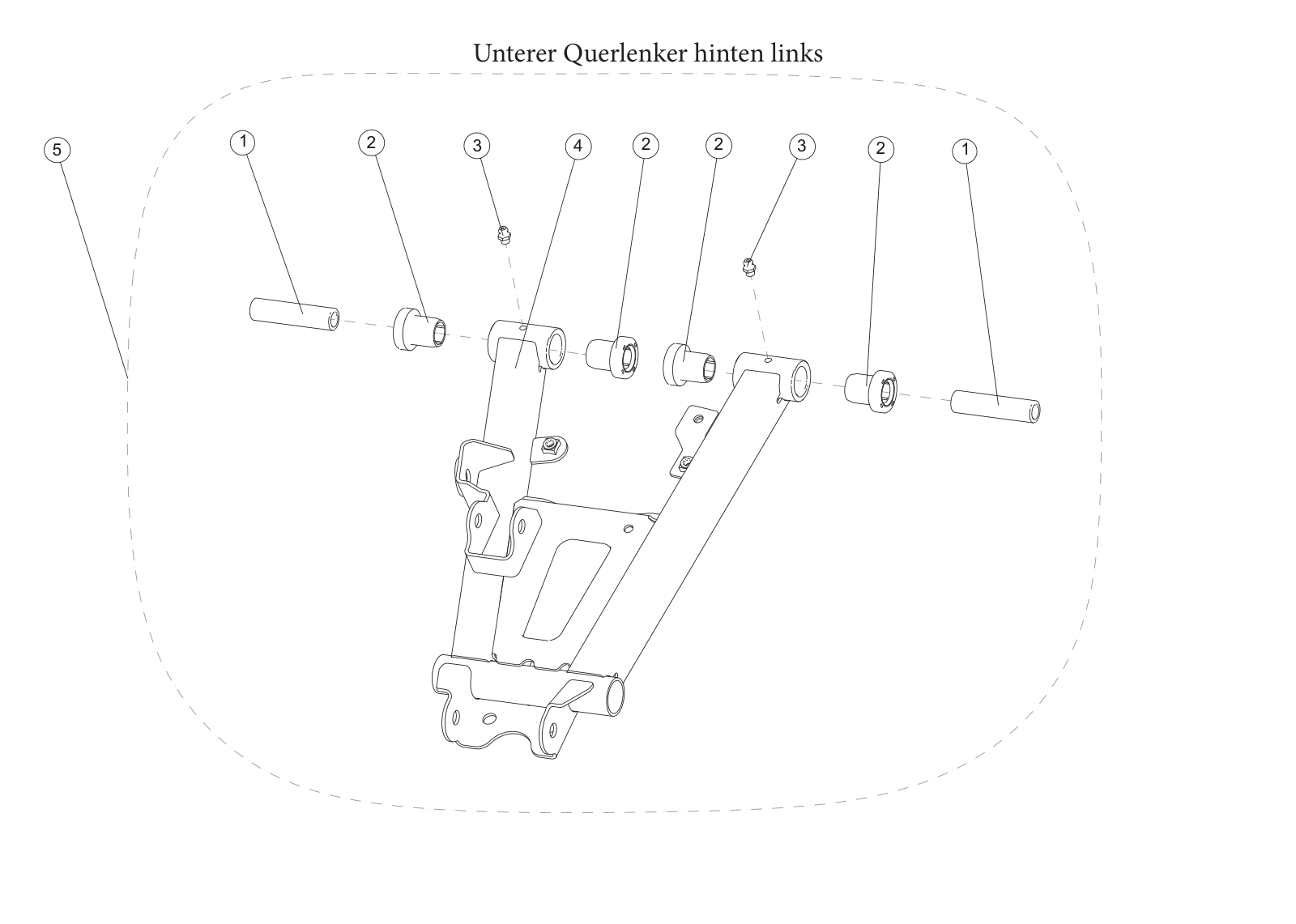 Unterer Querlenker hinten links