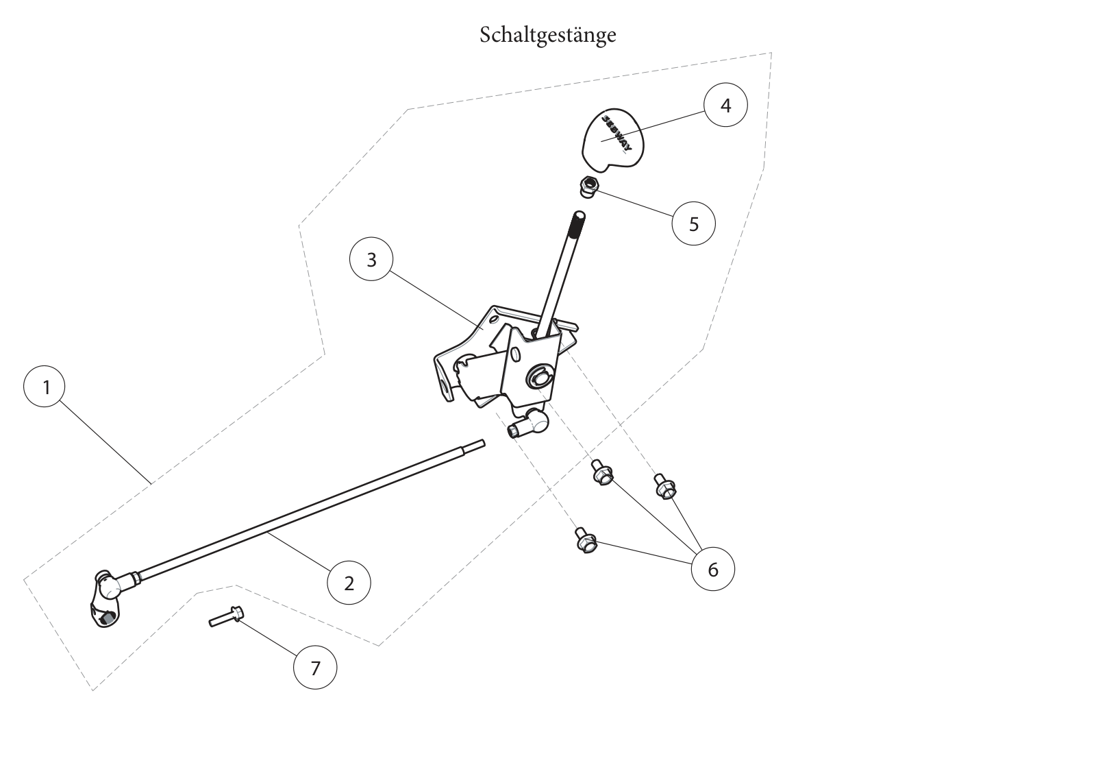 Schaltgestänge Schaltgestänge