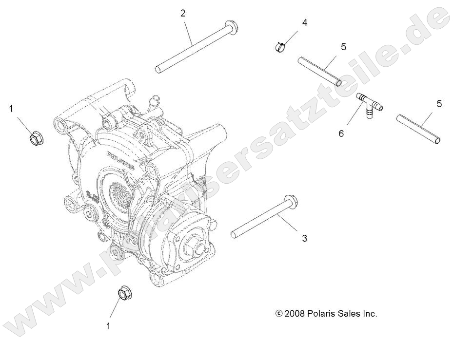 DRIVE TRAIN, GEARCASE MOUNTING, REAR