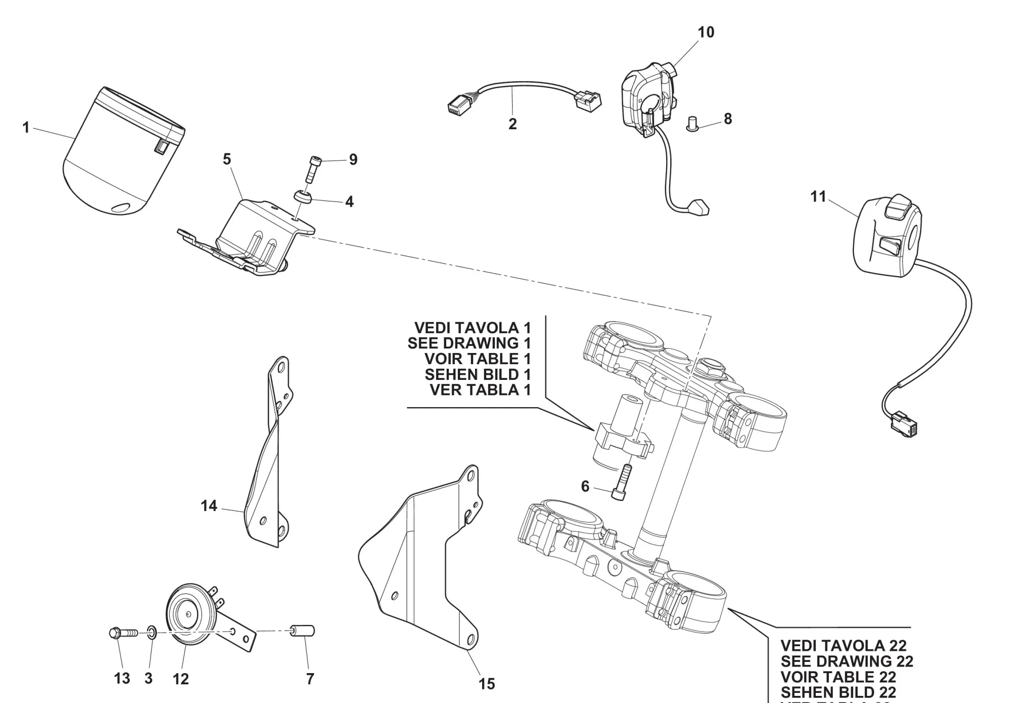 Tachometer / Lenkerschalter