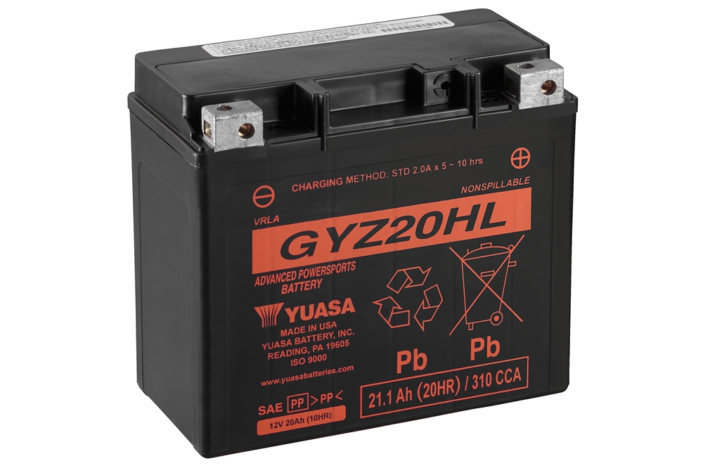 Yuasa GYZ20HL AGM Batterie 12V 20AH 320A WC - Einbaufertig (HVT 04 YTX20HL-BS 65989 66000211) Yuasa GYZ20HL AGM Batterie 12V 20AH 320A WC - Einbaufertig (HVT 04 YTX20HL-BS 65989 66000211)