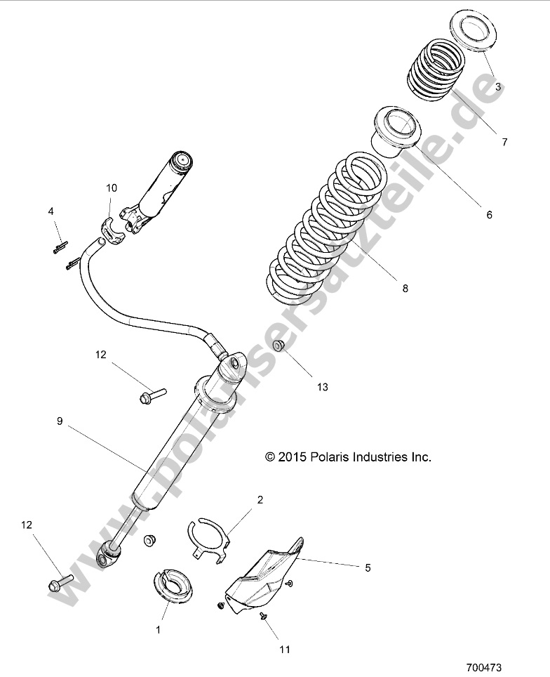 SUSPENSION, REAR SHOCK MOUNTING SUSPENSION, REAR SHOCK MOUNTING
