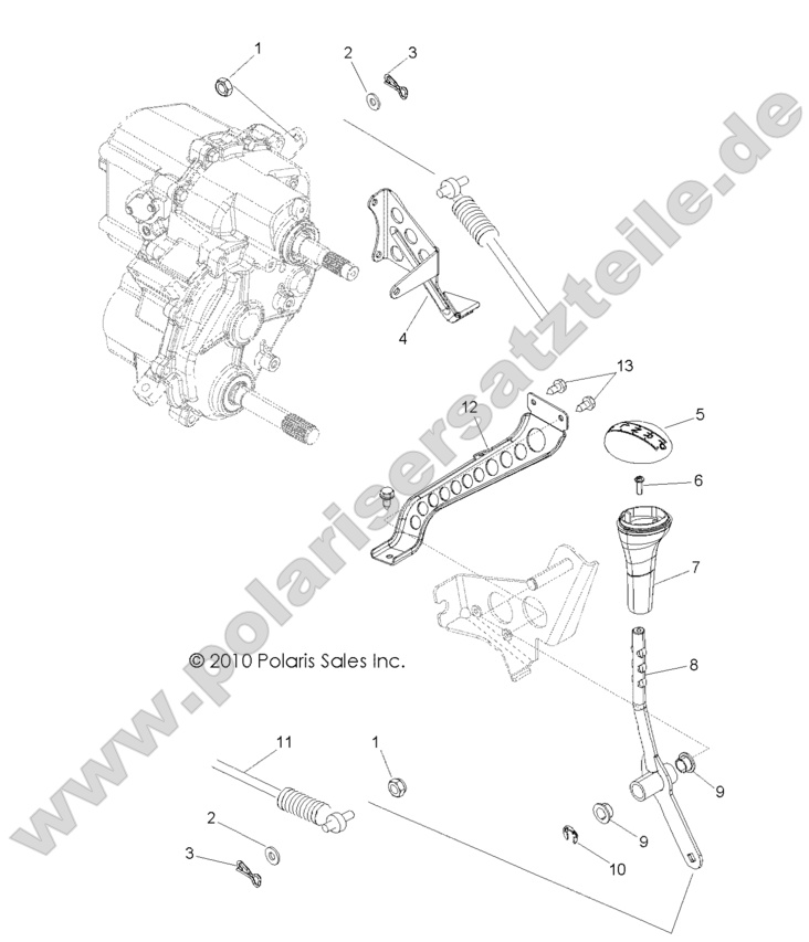DRIVE TRAIN, GEAR SELECTOR DRIVE TRAIN, GEAR SELECTOR