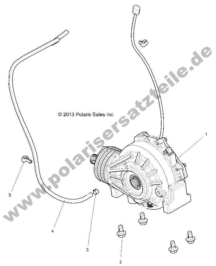 DRIVE TRAIN, FRONT GEARCASE MOUNTING
