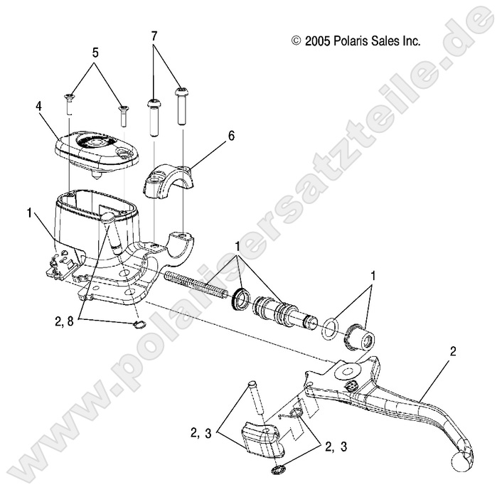 BRAKES, FRONT BRAKE LEVER and MASTER CYLINDER