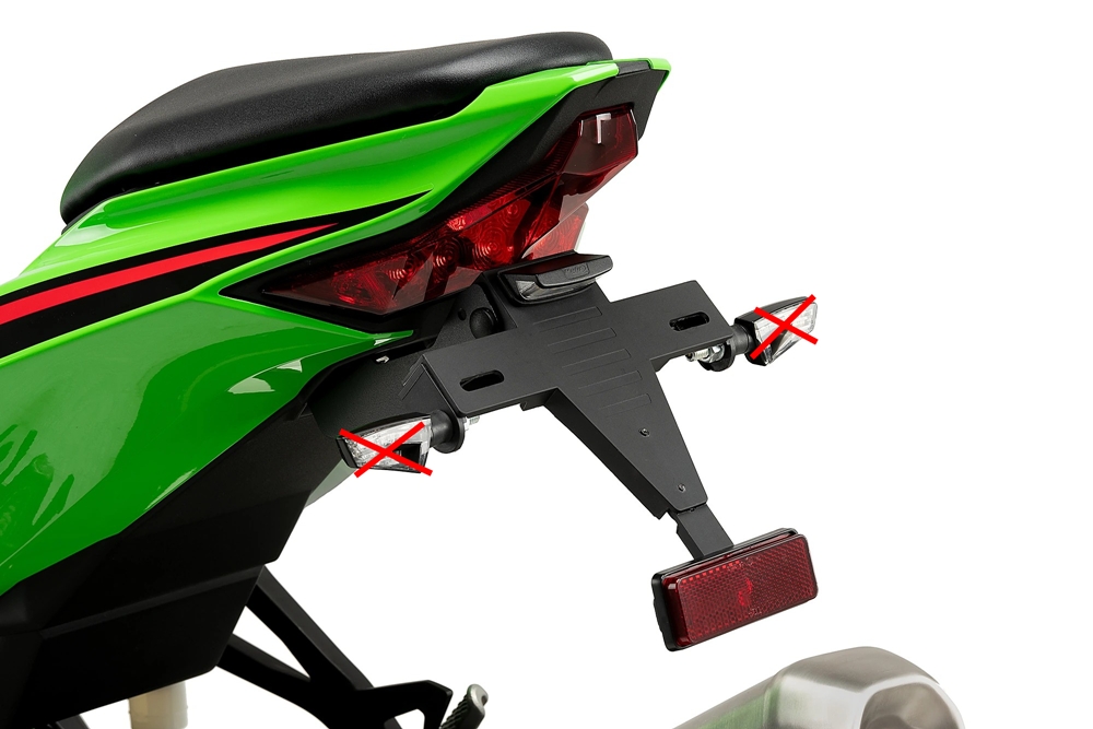 Puig Kennzeichenhalter Set - Kawasaki ZX-4R /RR Ninja 2024-26 - 21836N