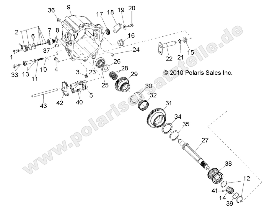 DRIVE TRAIN, MAIN GEARCASE INTERNALS 2 DRIVE TRAIN, MAIN GEARCASE INTERNALS 2