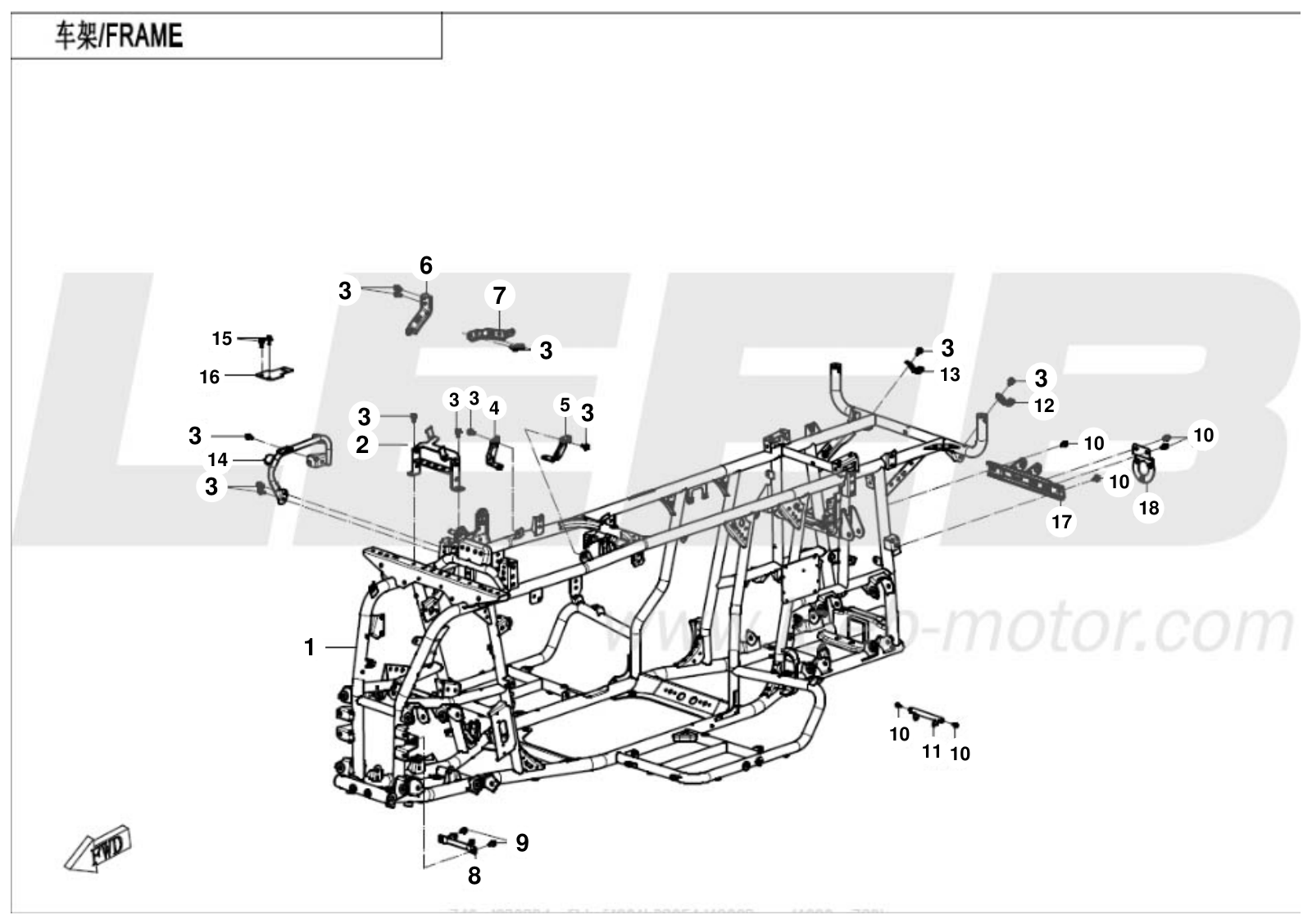 F03-B FRAME(FOR T-BOX)
