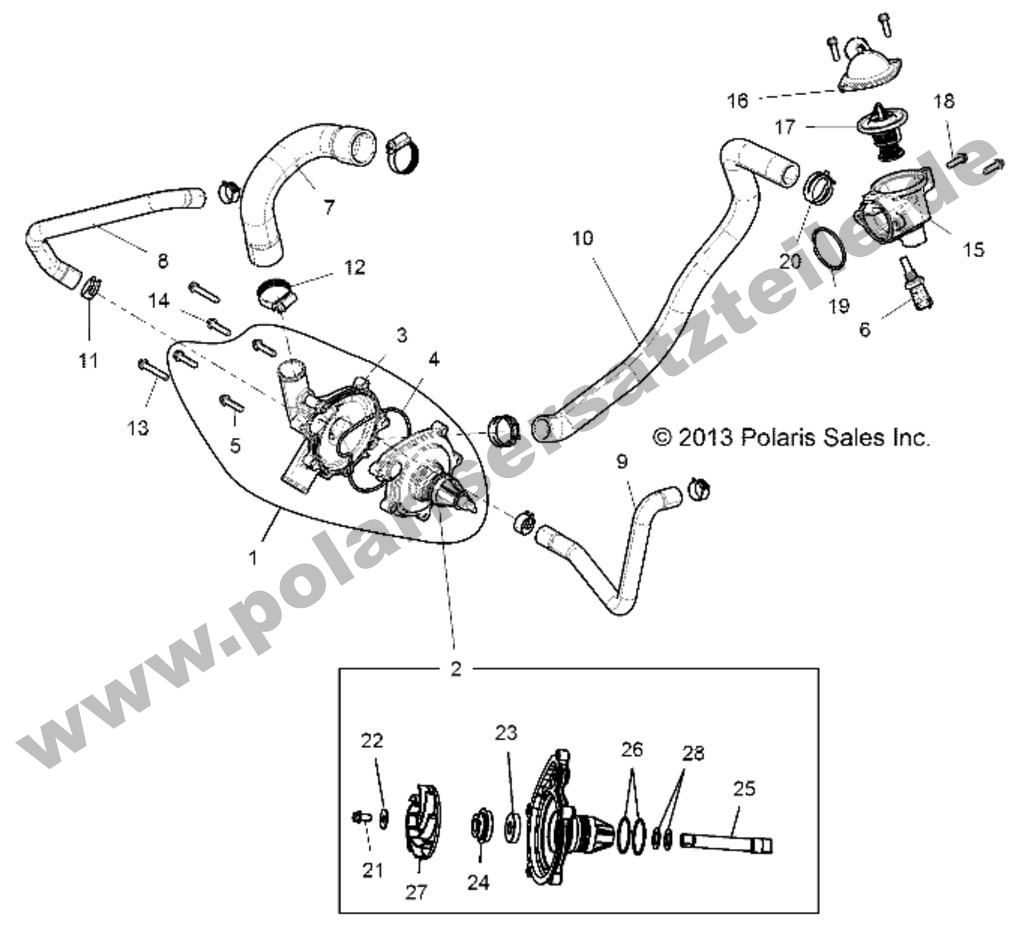ENGINE, WATERPUMP AND BYPASS ENGINE, WATERPUMP AND BYPASS