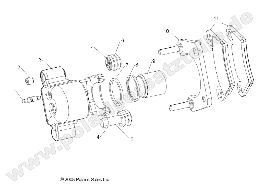 BRAKES, REAR CALIPER BRAKES, REAR CALIPER