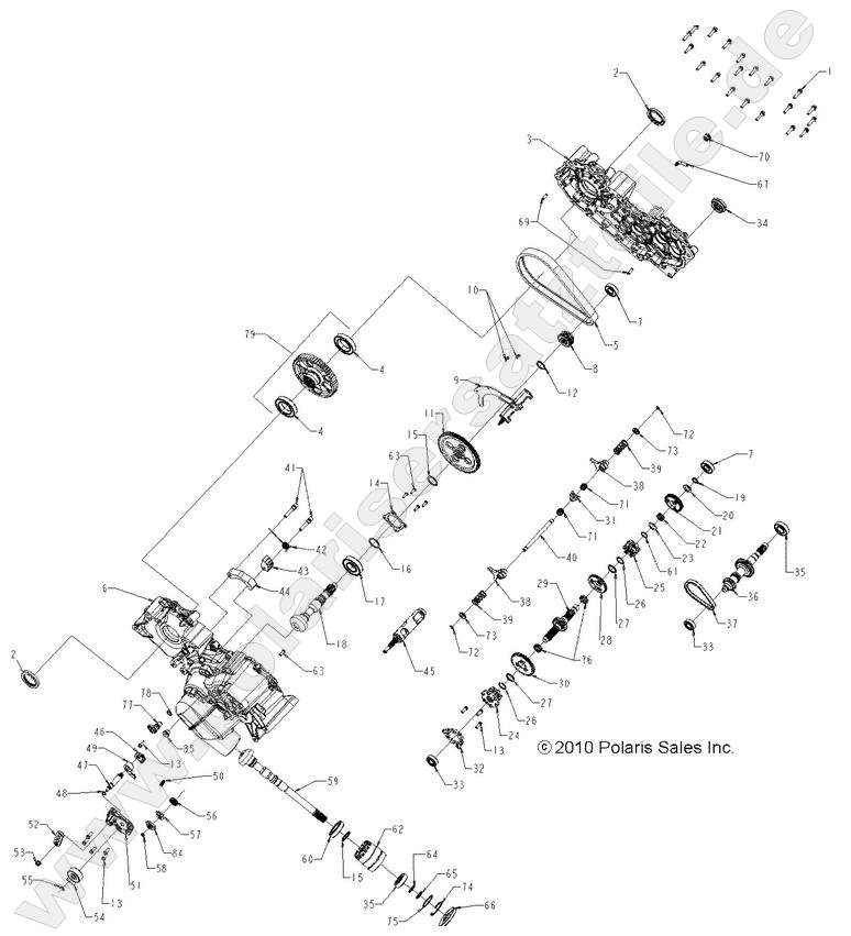 DRIVE TRAIN, MAIN GEARCASE DRIVE TRAIN, MAIN GEARCASE