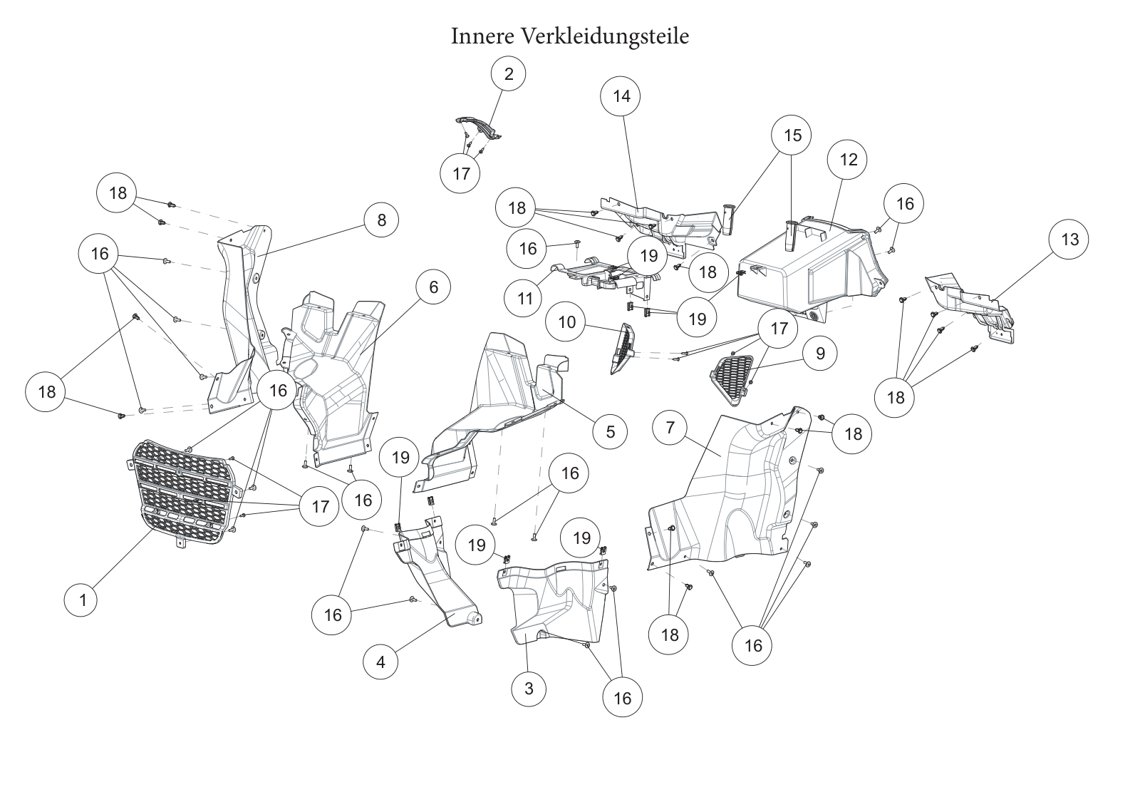 Innere Verkleidungsteile