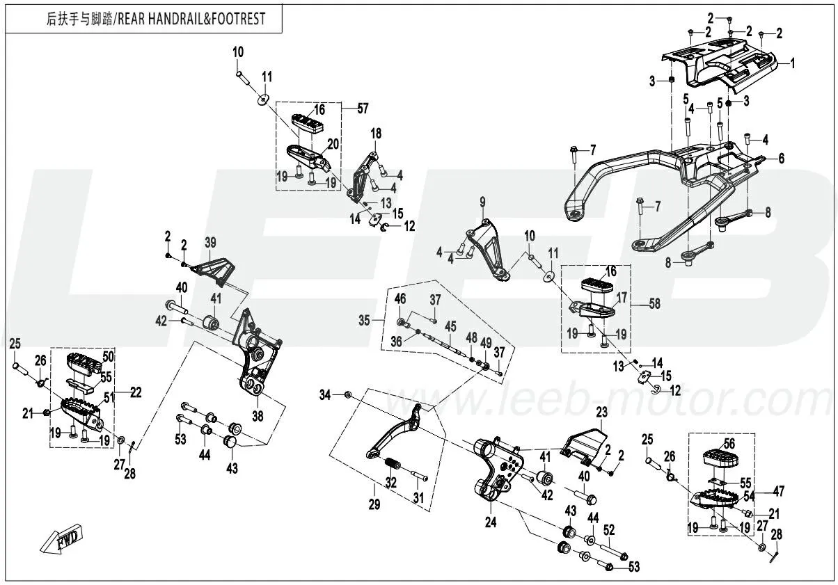 Fußraste & Soziusgriff Fußraste & Soziusgriff