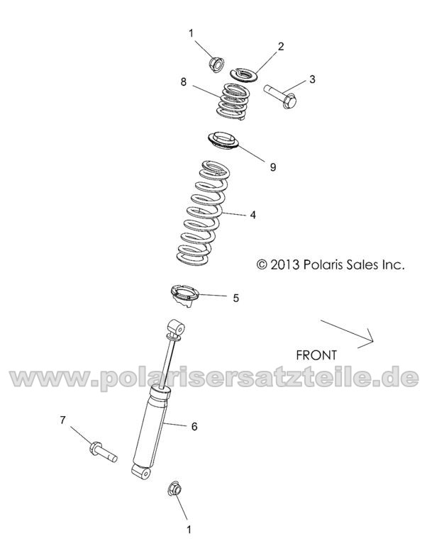 SUSPENSION, REAR SHOCK MOUNTING SUSPENSION, REAR SHOCK MOUNTING