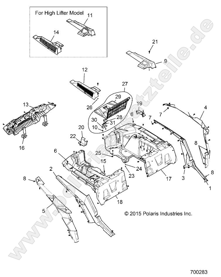BODY, REAR RACK AND FENDERS BODY, REAR RACK AND FENDERS