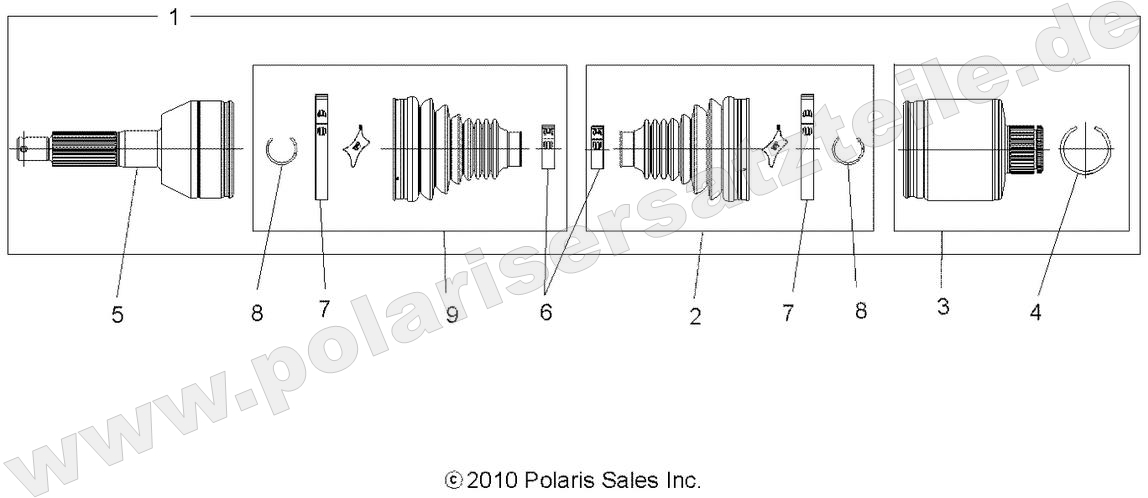 DRIVE TRAIN, REAR DRIVE SHAFT