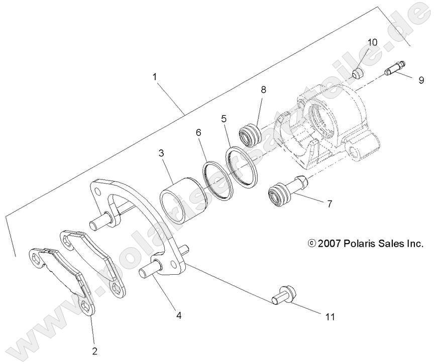 BRAKES, REAR CALIPER