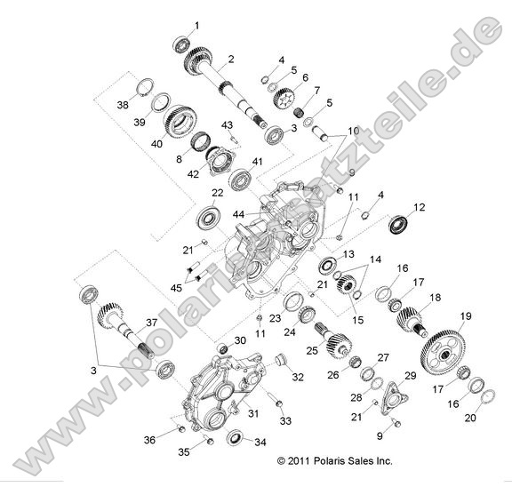 DRIVE TRAIN, MAIN GEARCASE INTERNALS 1