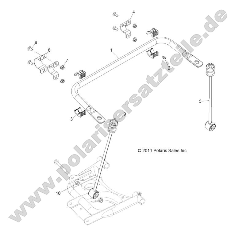 SUSPENSION, STABILIZER BAR, REAR SUSPENSION, STABILIZER BAR, REAR