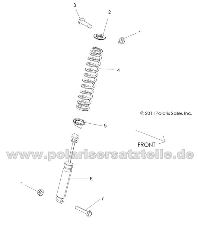 SUSPENSION, FRONT SHOCK MOUNTING SUSPENSION, FRONT SHOCK MOUNTING