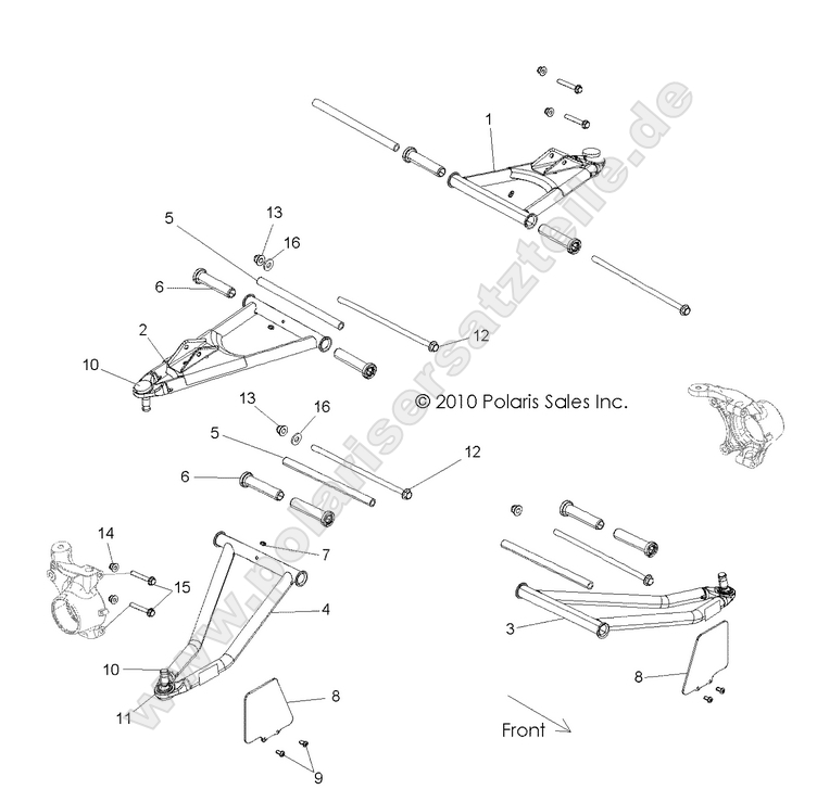 SUSPENSION, FRONT CONTROL ARMS SUSPENSION, FRONT CONTROL ARMS