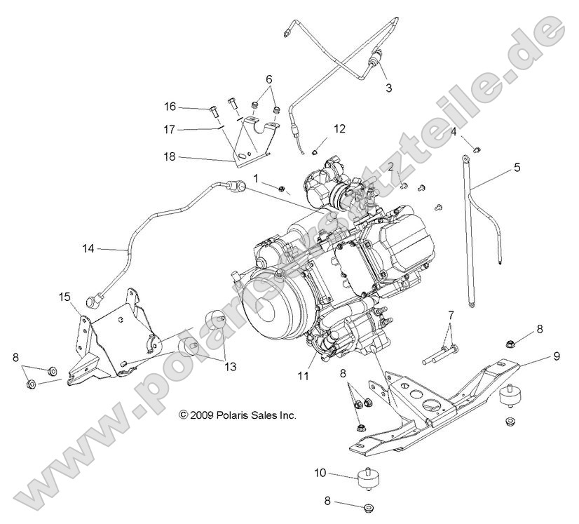 Engine, Mounting