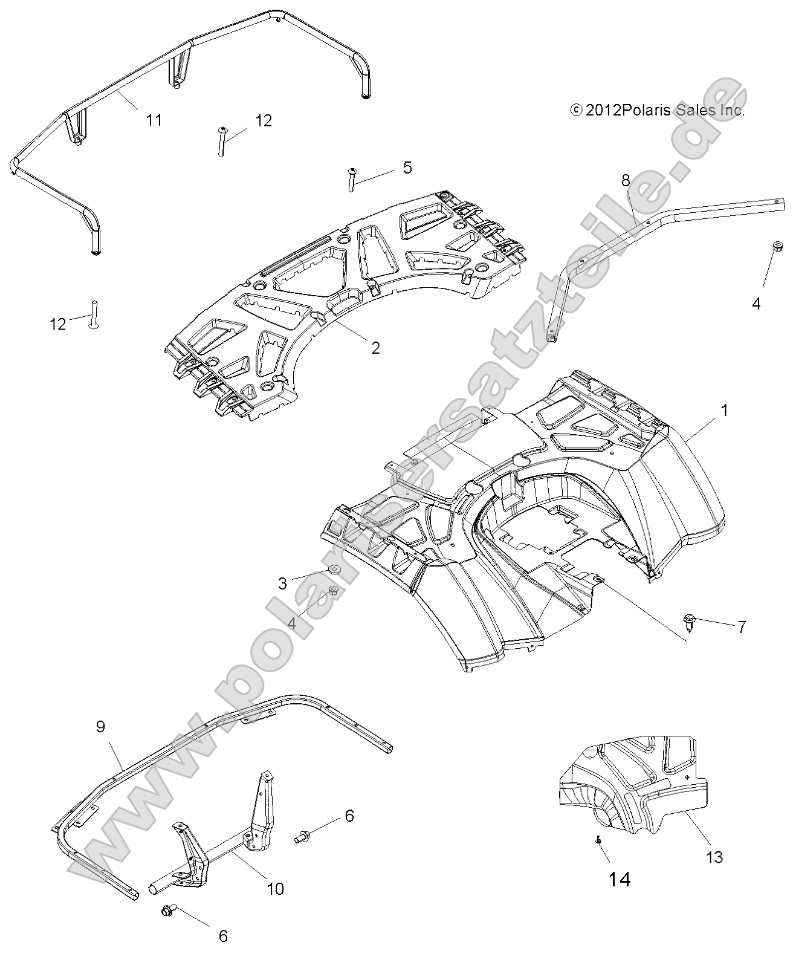 Body, Rear Cab and Rear Rack Body, Rear Cab and Rear Rack