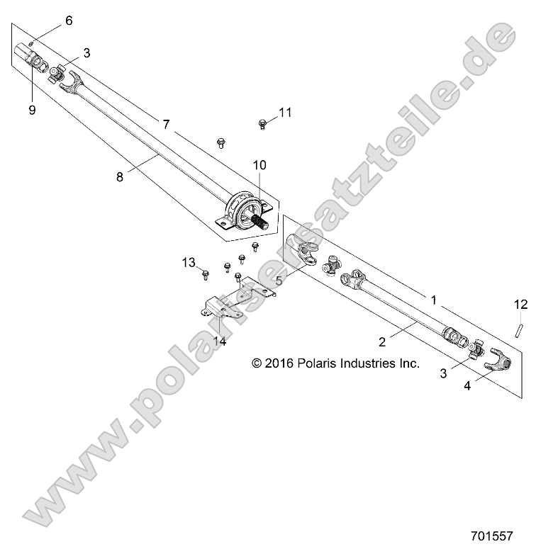 Drive Train, Front Prop Shaft Drive Train, Front Prop Shaft