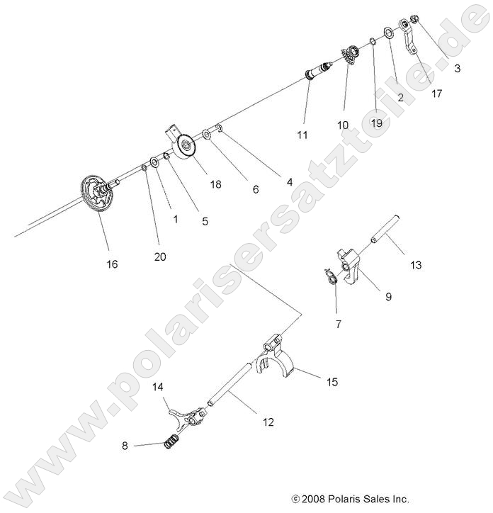 DRIVE TRAIN, MAIN GEARCASE SHIFT FORKS DRIVE TRAIN, MAIN GEARCASE SHIFT FORKS