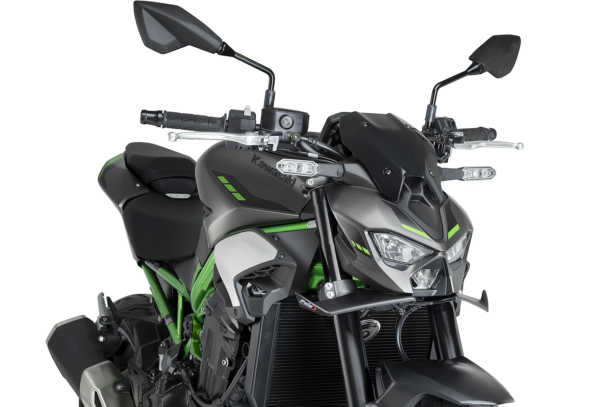 Puig Naked Front Downforce Spoiler - carbon design- Kawasaki Z900 /SE 2025-27 - 22446C Puig Naked Front Downforce Spoiler - carbon design- Kawasaki Z900 /SE 2025-27 - 22446C