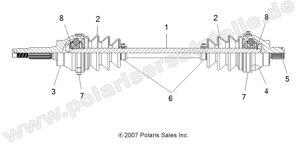 DRIVE TRAIN, REAR DRIVE SHAFT DRIVE TRAIN, REAR DRIVE SHAFT