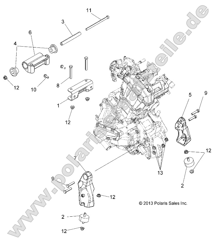 Engine, Mounting