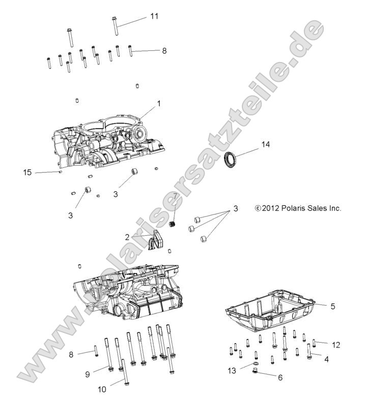 ENGINE, CRANKCASE ENGINE, CRANKCASE